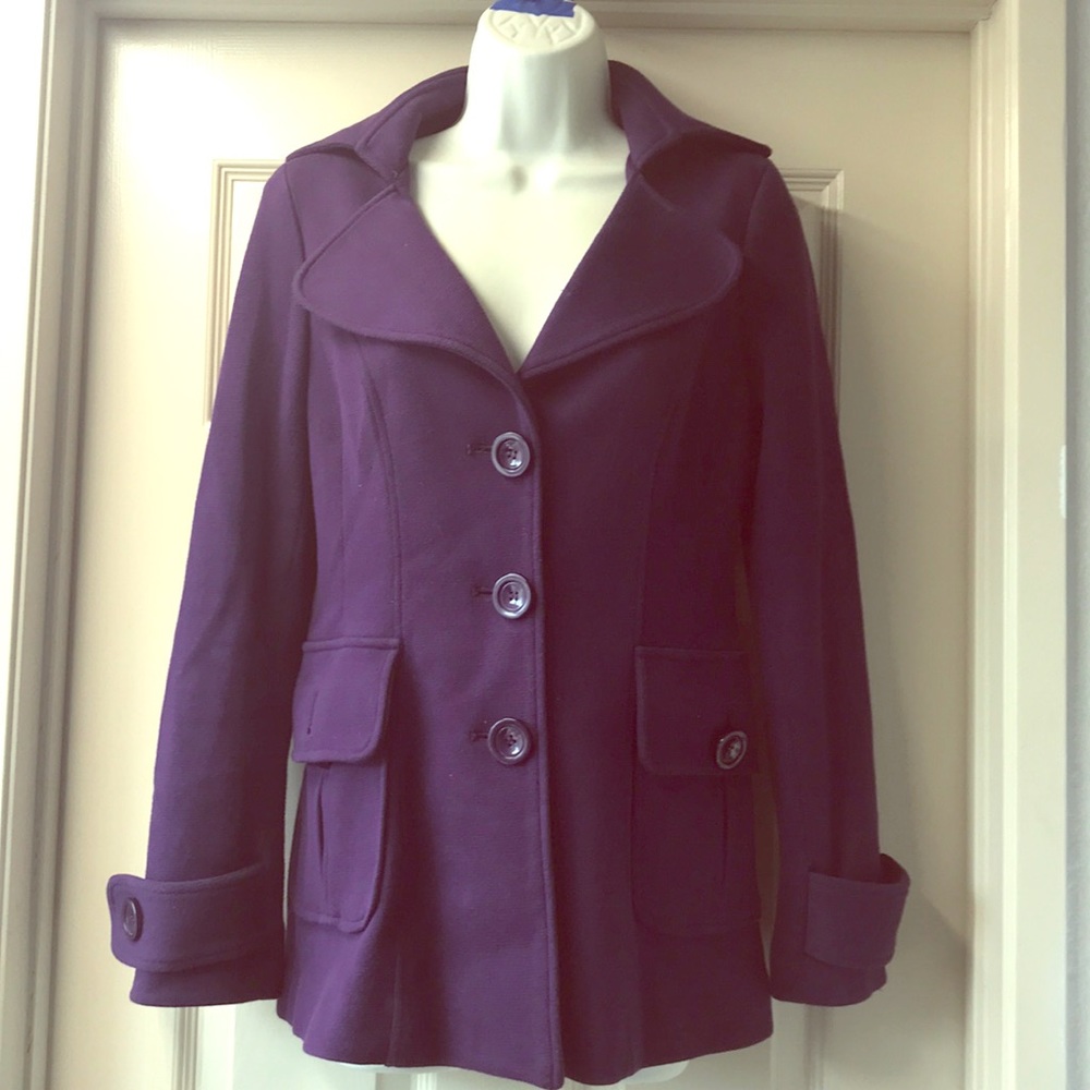 Forever 21 Peacoat - purple